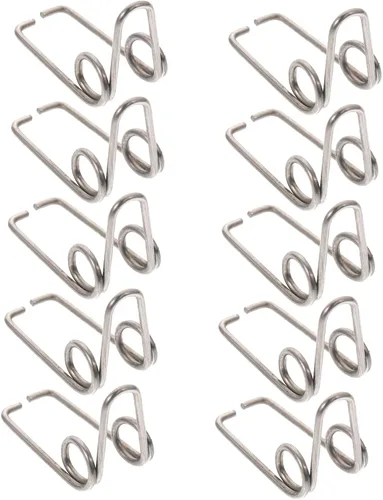 10 piezas de trompeta Watergate Key Springs Reemplazo Drenaje Clique Accesorios para trompeta Cuerno Francés Tuba Fácil Instalación Portátil