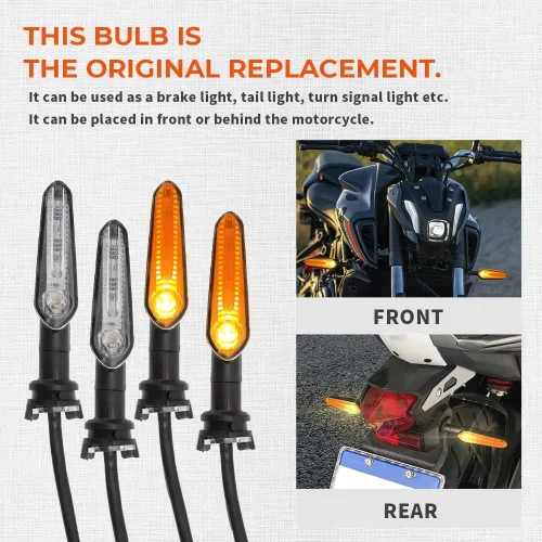 Miniatura 3 de motoparty Luz de señal de giro LED para Yamaha MT07 Tracer 700 XJ6 FZ6 MT09 900 MT10 YZF R1 R3 R6 R6S FZ6 FZ1 FZ Fazer FZ6R FZ07 FZ8 FZ09 TMAX MT-09