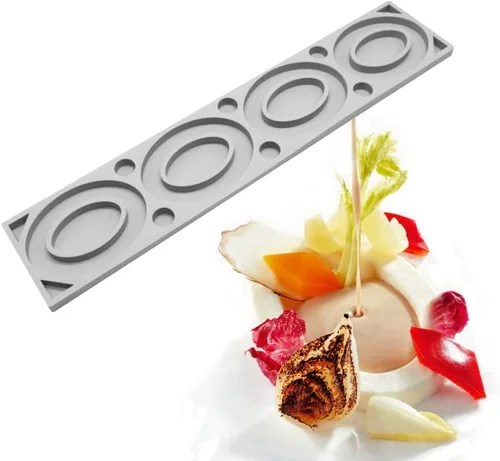 Miniatura 8 de Moldes de silicona triangulares – Moldes de caramelo de chocolate con forma de corazón y ramas de árbol 3D (B1 16.2 x 5.48 x 0.24 pulgadas)