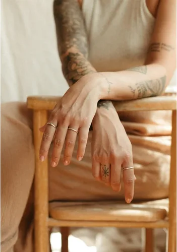 Miniatura 5 de Anillos de pulgar de 14 quilates para mujer, anillos apilables chapados en oro de 0.079 in, 0.118 in, 0.157 in, 0.236 in, banda fina de oro