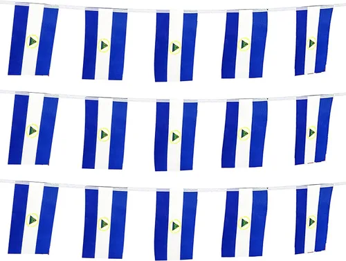 Miniatura 39 de ZXvZYT Cadena de bandera mexicana de México, pequeñas banderas de banderín de México, para gran apertura, eventos deportivos nacionales