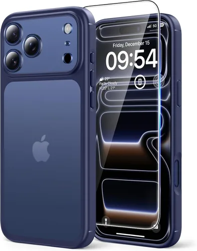 Miniatura 14 de TAURI Funda magnética 2 en 1 transparente para iPhone 14 Pro, compatible con Magsafe [no amarillenta] con protector de pantalla, protección de grado