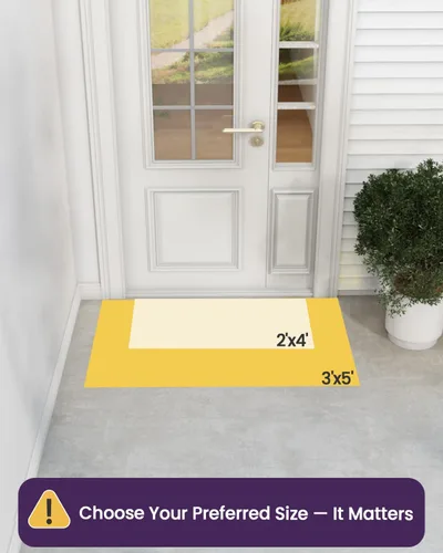 Miniatura 2 de DEXI - Felpudo para puerta exterior, alfombra de entrada de perfil bajo y resistente antideslizante para el recibidor, alfombras de bienvenida que