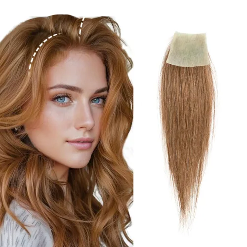 Miniatura 13 de Reemplazo de cabello humano con cicatrices, quemaduras accidentales sin vello para hombres y mujeres, pérdida de línea de cabello, cinta recta