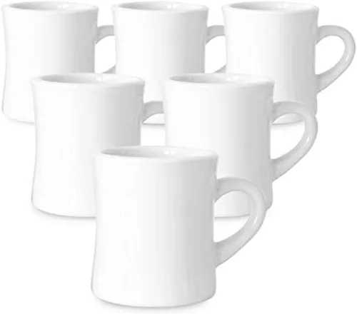 Miniatura 6 de Serami Juego de tazas de café originales de 11 onzas, tazas de cerámica ideales para juego de cocina, viajes y té caliente, taza retro de casa