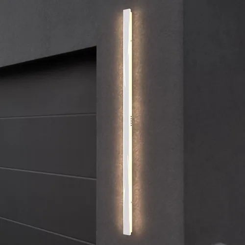 Miniatura 19 de LEEKI - Lámpara exterior moderna de 24 pulgadas - Luminaria exterior rectangular - 19W 3000K - IP65 Antióxido - Negro