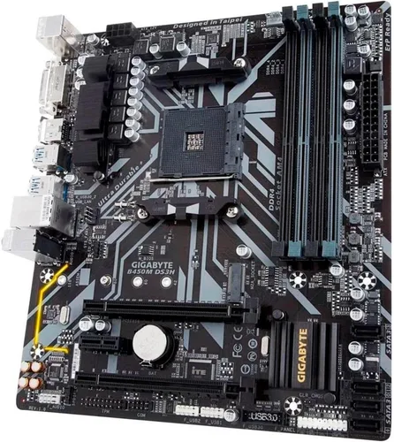 Miniatura 3 de GIGABYTE B450M DS3H - Tarjeta madre compatible con AMD Ryzen AM4/Micro ATX/M.2/HMDI/DVI/USB 3.1/DDR4