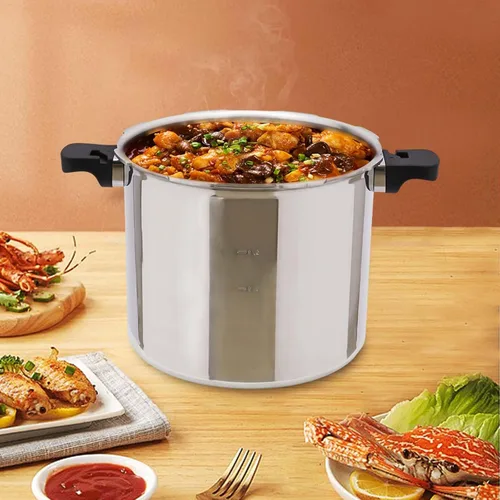 Miniatura 3 de Mini olla a presión de 22L y 23 cuartos de galón de 90 Kpa, mini olla a presión de acero inoxidable 304, mini ollas a presión pequeñas, cerradura