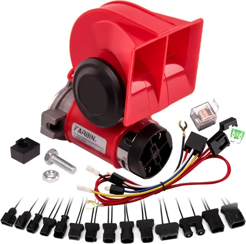 FARBIN Kit de bocina de coche para Ford/Chevrolet Cruz/Cadillac/Buick, nueva serie Lacrosse, bocina de aire fuerte de 12 V 150 db con arnés de relé