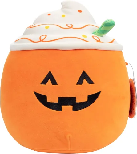 Squishmallows - Peluche original de Lester, The Pumpkin Spice Latte, latte de calabazas y especias, 10 pulgadas, de Jazwares, juguete suave y para