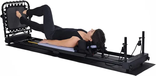 AeroPilates Reformer 4420 Plus Alfombrilla de Piso - Máquina de Entrenamiento Pilates Reformer para Gimnasio en Casa - Rebotador de Fitness Cardio -