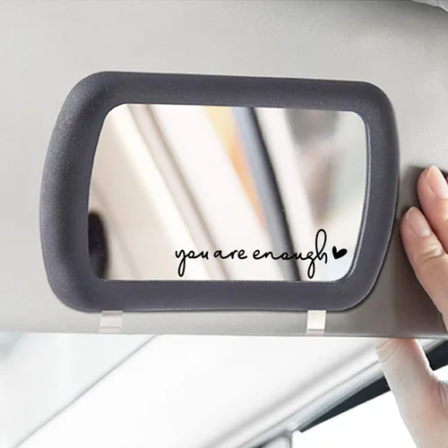 Miniatura 3 de 3 calcomanías con el texto “You are Enough” para espejo retrovisor, para auto, para vasos térmicos, botellas de agua y ventanas, calcomanías