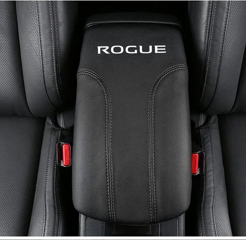 Miniatura 3 de XITER Protector de funda para reposabrazos de automóvil, 1 almohadilla de cuero para consola central para Nissan Rogue 2014-2020, 2017-2022 Rogue