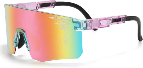 Miniatura 8 de FIXEROS Gafas de sol polarizadas de béisbol de dos tamaños para adultos y jóvenes, niños y niñas, UV400 para hombres y mujeres, gafas deportivas