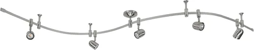 Miniatura 11 de Catalina Lighting Lámpara de Techo con Riel de 96", Bronce Frotado con Aceite, Riel Flexible LED Transicional de 5 Luces, Bombilla Incluida