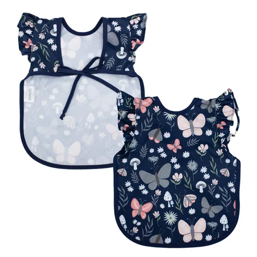 Miniatura 13 de BapronBaby Flutter Boho Floral Bapron – Babero más seguro sin lazo para el cuello para bebés y niños pequeños – Suave impermeable resistente a