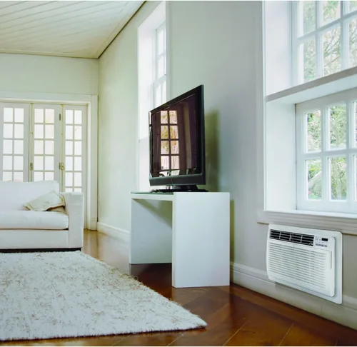 Miniatura 2 de LG Aire acondicionado de pared de 10,000 BTU, 115 V, enfría hasta 440 pies cuadrados para dormitorio, sala de estar, apartamento, con control Blanco