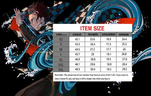 Miniatura 7 de TIMMOR MAGIC Sudadera con capucha de anime Slayer para hombre y mujer, sudadera con capucha impresa en 3D.
