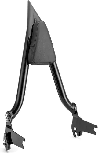 Miniatura 8 de Mofun Respaldo de pasajero de 27 pulgadas de alto, barra gruesa de 1.3 pulgadas compatible con Harley Touring Road King Street Electra Road Glide