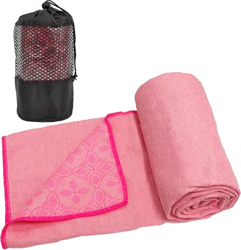 Miniatura 19 de Toallas de yoga, toalla antideslizante para esterilla de yoga caliente con puntos de agarre, manta de yoga de microfibra suave súper absorbente