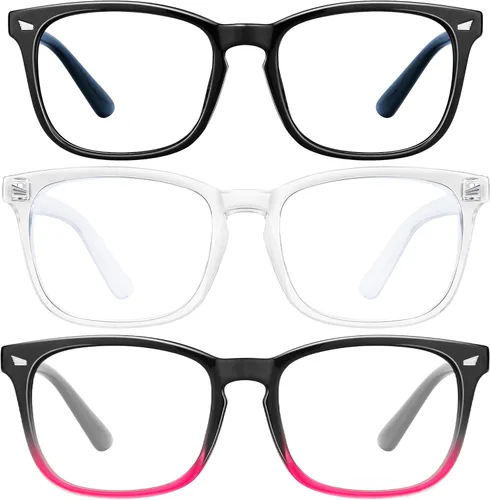 Miniatura 41 de hunsquer Gafas de luz azul para mujer/hombre, gafas de luz azul para computadora negro (806803blacktoucha)