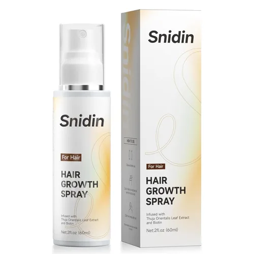 Spray para el Crecimiento del Cabello, con Aceite de Romero y Biotina, Sin Grasa, Ayuda a Prevenir la Caída del Cabello y el Adelgazamiento, para el
