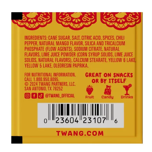 Miniatura 2 de Twang erz Snack Topping, chile de mango, paquetes de 0.04 oz (paquete de 200)