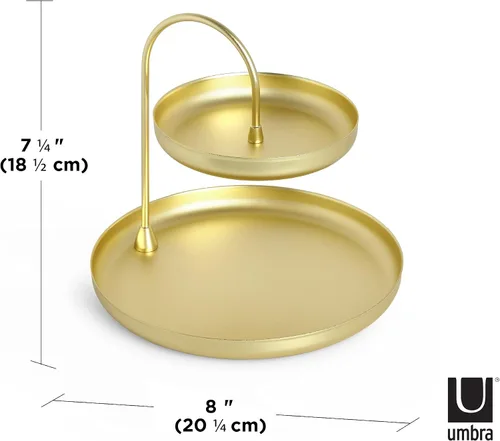 Miniatura 2 de Bandeja para accesorios en niveles de Umbra, Brass, L
