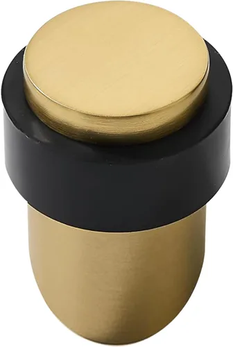Miniatura 25 de KHTUMEWARE Paquete de 6 topes de puerta de piso de 1-1/2 pulgadas, tope de puerta negro mate, protector de pared para puerta comercial, cuña