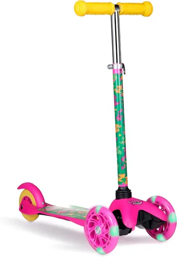 Miniatura 16 de Self Balancing Kick Scooter with Light Up Wheels, Extra Wide Deck, 3 Wheel Platform, Foot Activated Brake, 75 lbs Limit, Kids & Toddlers Girls or