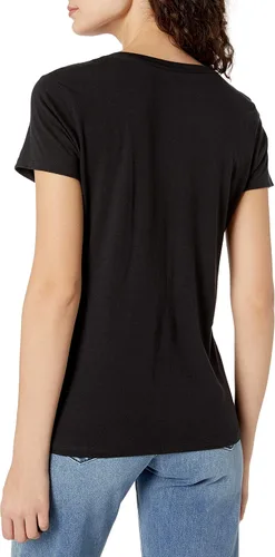 Miniatura 2 de Hanes - Camiseta de manga corta con cuello en V para mujer