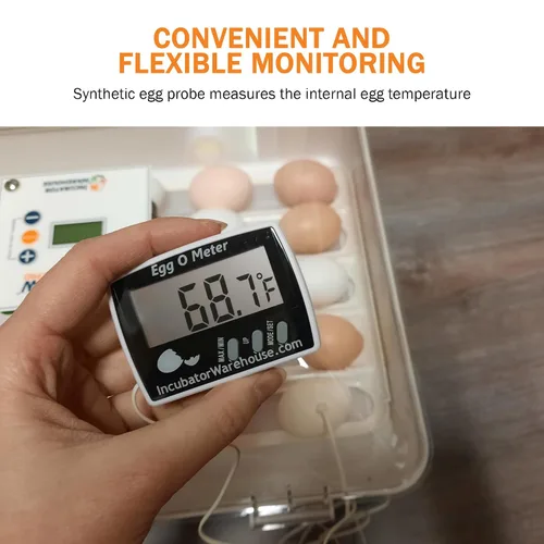 Miniatura 7 de Egg-O-Meter™ - Termómetro de huevo con pantalla digital grande con memoria mínima/máxima - Termómetro digital con sensor de temperatura