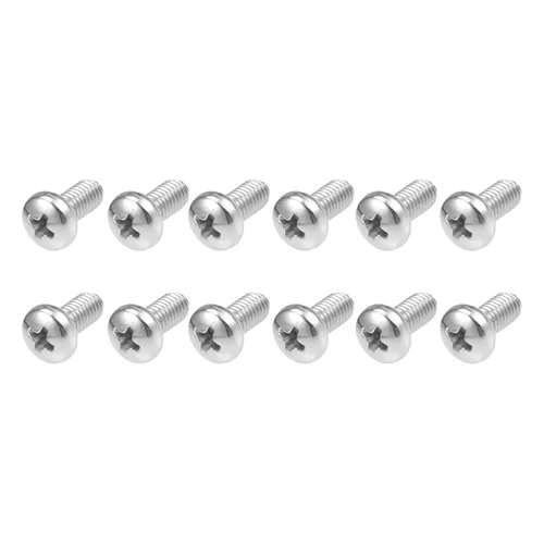 Miniatura 12 de METALLIXITY Tornillos de máquina (M2 x 0.118 in), 30 unidades, pernos Phillips cruzados de acero inoxidable 304, para instalación de muebles