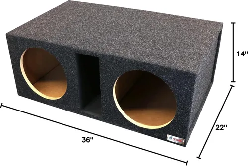 Miniatura 6 de Atrend Bbox Caja de subwoofer doble ventilada de 12 pulgadas – Pro Series Dual Vented SPL cajas de subwoofer para automóvil SPL – Caja de subwoofer