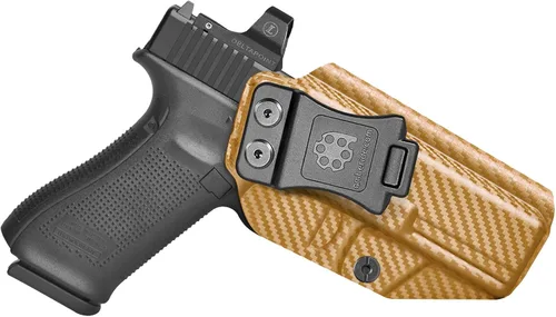 Miniatura 18 de Amberide IWB Kydex Holster for Glock 17/22 / 31/34 Gen 1-5, Concealed Carry, MOS and Non-MOS Options Available, Adjustable Cant, Posi-Click Fibra