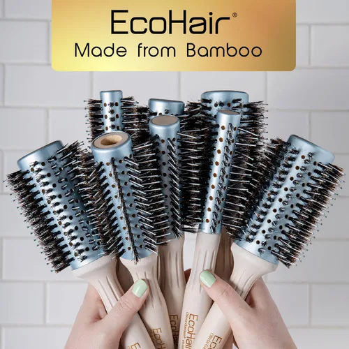 Miniatura 6 de Olivia Garden EcoHair Combo Vent Cepillo redondo de bambú para el cabello