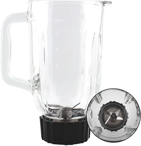 Miniatura 7 de Anbige Hoja de piezas de repuesto con anillo de collar de base de tarro, compatible con mezcladoras Black&Decker BL2010BP, BL2020S, BL2352P