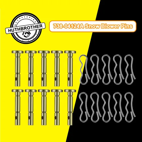 738-04124A Pasadores de corte y pasadores de chaveta 714-04040 para quitanieves Troy Bilt, compatible con quitanieves MTD Craftsman, repuesto 0.25 x