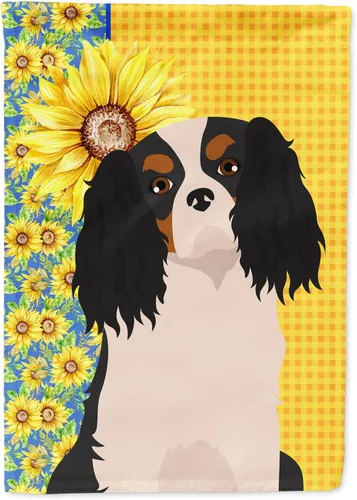Miniatura 237 de Caroline's Treasures WDK5331CHF - Bandera de verano con diseño de girasoles rojos y blancos, manga grande, para porche, para colgar en la pared
