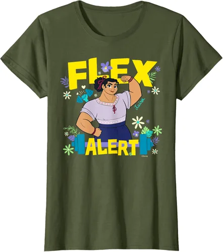 Miniatura 66 de Disney Encanto Luisa Madrigal Flex Alert Camiseta, Negro