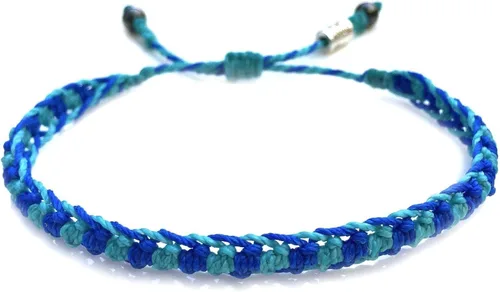 Miniatura 45 de Rumi Sumaq Pulseras de Orgullo y Bandera del País con Atadura de Tirón — Pulseras Macramé Trenzadas a Mano, Nudo de Pescado y Trenzadas Ajustables