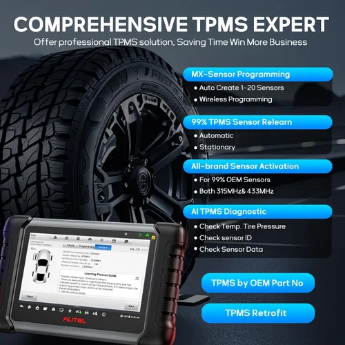 Miniatura 3 de Autel Escáner MaxiCOM MK808Z-TS, herramienta de programación TPMS con escaneo de diagnóstico de todos los sistemas, igual que MX808S-TS MK808S-TS
