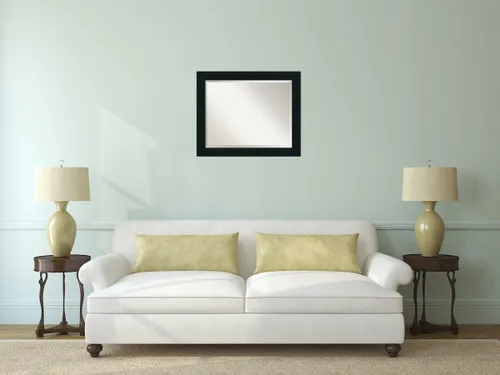 Miniatura 9 de Amanti Art Espejo de pared, espejo con marco de madera negra Corvino para decoración de pared o para usar como espejo de baño para sobre el Corvino