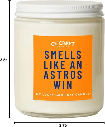 Miniatura 7 de Vela "Huele Como una Victoria de los Astros" – Fragancia de Flor de Cactus – Combustión de Larga Duración – Esencial para el Día del Juego y Regalo