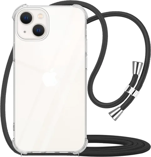 Miniatura 12 de para Google Pixel 6a Funda con Correa Ajustable para Cuello, Hombro y Cruzada Transparente Funda Móvil Duradera, Suave y delgada de Ajuste Perfecto