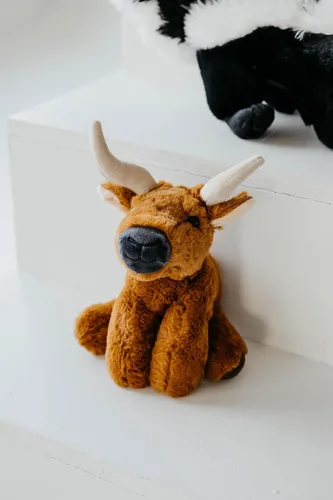 Miniatura 8 de The Petting Zoo Longhorn - Peluche de animales salvajes, regalos para niños, animales salvajes de Onez, peluche de cuerno largo de 9 pulgadas