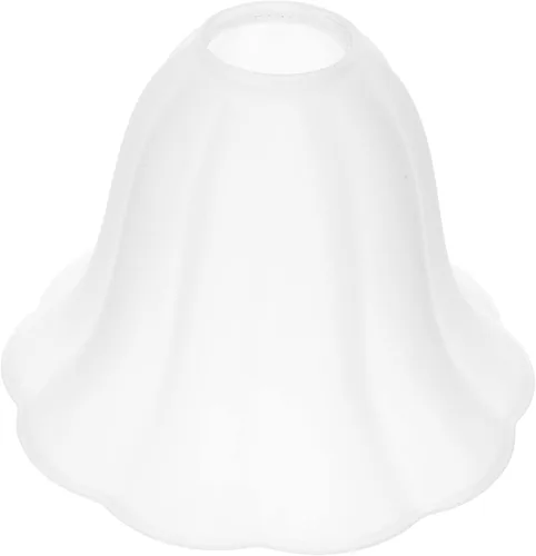 Miniatura 10 de OSALADI Pantalla de luz de vidrio Pantalla de lámpara de pie en forma de flor Pantalla de lámpara de repuesto para lámpara de mesa Lámpara de pie