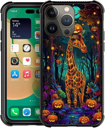 Miniatura 42 de ZHEGAILIAN Funda compatible con iPhone 14, funda de munición AK 47, parte trasera de vidrio templado+funda protectora de TPU de silicona suave