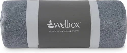 Miniatura 8 de Wellrox Toalla de microfibra para esterilla de yoga con agarre, ultra absorbente, súper suave y de secado rápido, toalla de yoga caliente Lavanda