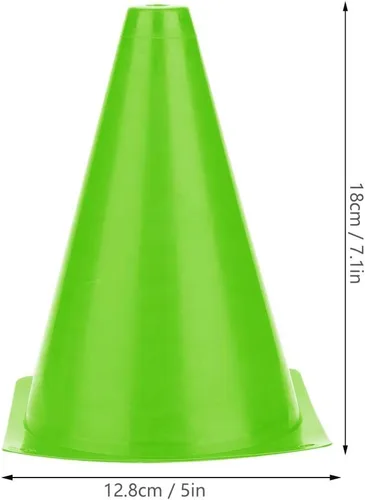 Miniatura 5 de flexman FLEXMAN6 Conos de tráfico de entrenamiento de 7 pulgadas, conos de marcador de campo portátiles, cono de entrenamiento de fútbol, barreras